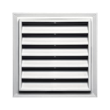 Builders Edge Builders Edge 12 in. W X 12 in. L Wood Grain White Plastic Wall Vent 120051212117